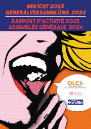 couverture du rapport d'activités de l'OLCA 2023